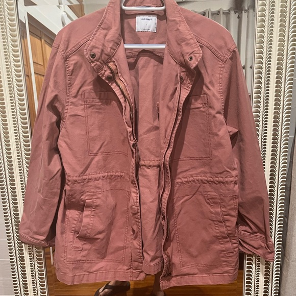 Old Navy NWOT military style jacket beautiful color! - Picture 3 of 3